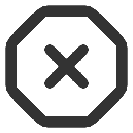 иконка x octagon, octagon,