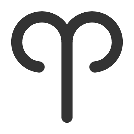 иконка zodiac aries, zodiac, aries, овен,