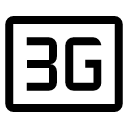 иконка 3g mobiledata badge, 3g, mobiledata, badge, бейдж