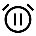 иконки alarm pause, alarm, будильник, pause, пауза