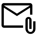 иконки attach email, attach, email, почта