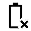 иконка battery error, battery, батарея, error, ошибка