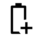 иконка battery plus, battery, батарея, plus, плюс