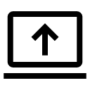 иконка computer arrow up, computer, компьютер, arrow, стрелка, up, стрелка вверх