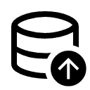 иконка database upload, database, база данных, upload, загрузка