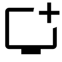 иконка display add, display, дисплей, add, добавить