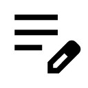 иконка edit note, edit, редактировать, note