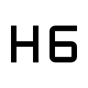 иконки format h6, format, h6