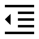 иконки format indent decrease, format, indent, decrease