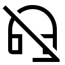 иконки headset off, headset, наушники, off