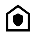 иконка house with shield, house, дом, with, shield, щит