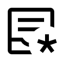 иконка inbox text asterisk, inbox, почта, text, текст, asterisk, звездочка