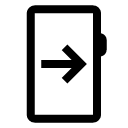 иконка mobile arrow right, mobile, телефон, arrow, стрелка, right