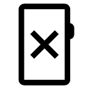 иконка mobile cancel, mobile, телефон, cancel, отмена