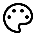 иконки palette, палитра