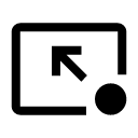иконка pin end, pin, кнопка, end