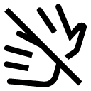 иконка sign language off, sign, language, язык, off