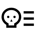 иконки skull list, skull, череп, list