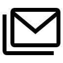 иконки stacked email, stacked, email, почта