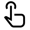 иконка touch app, touch, папка, app