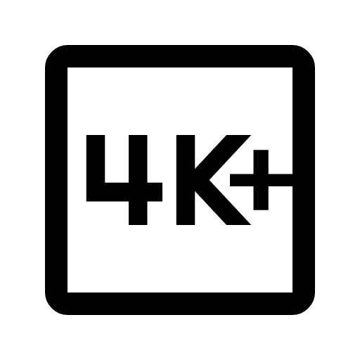 иконка 4k plus, 4k, plus, плюс,