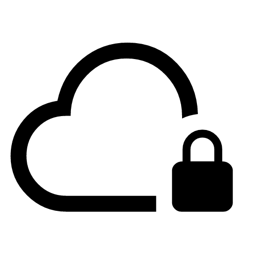 иконка cloud lock, cloud, облако, lock, замок,