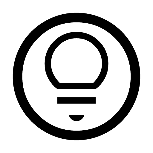 иконка lightbulb circle, lightbulb, лампочка, circle,