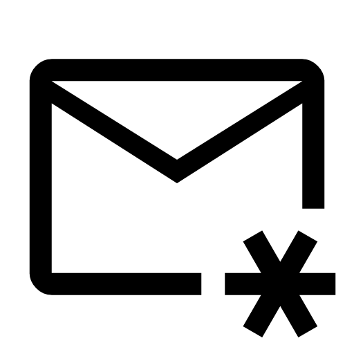 иконка mail asterisk, mail, почта, asterisk, звездочка,
