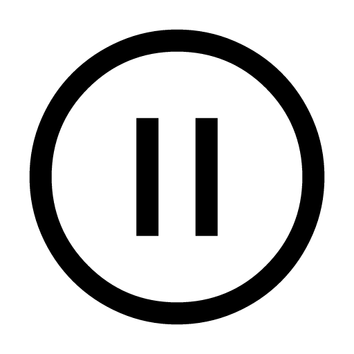 иконка pause circle, pause, пауза, circle,