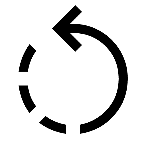 иконка rotate left, rotate, вращать, left, стрелка,