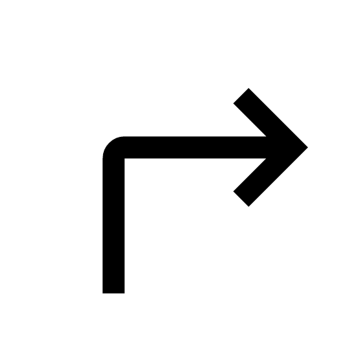 иконка turn right, turn, вращать, right, стрелка,