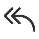 иконка arrow bend double up left, arrow, стрелка, bend, double, up, стрелка вверх, left