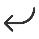 иконка arrow bend down left, arrow, стрелка, bend, down, left