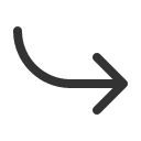 иконка arrow bend down right, arrow, стрелка, bend, down, right