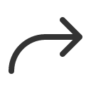 иконка arrow bend up right, arrow, стрелка, bend, up, стрелка вверх, right