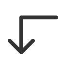 иконки arrow elbow left down, arrow, стрелка, elbow, left, down