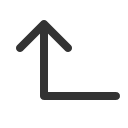 иконка arrow elbow left up, arrow, стрелка, elbow, left, up, стрелка вверх