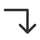 иконка arrow elbow right down, arrow, стрелка, elbow, right, down