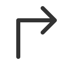 иконка arrow elbow up right, arrow, стрелка, elbow, up, стрелка вверх, right