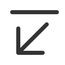 иконка arrow down left, arrow, стрелка, down, left