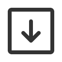 иконка arrow square down, arrow, стрелка, square, down