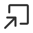 иконка arrow square in, arrow, стрелка, square, in, увеличить