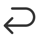 иконка arrow u down left, arrow, стрелка, down, left
