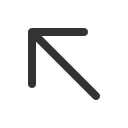 иконка arrow up left, arrow, стрелка, up, стрелка вверх, left