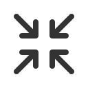иконка arrows in, arrows, in, увеличить