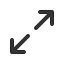 иконка arrows out simple, arrows, out, simple
