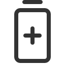 иконка battery plus vertical, battery, батарея, plus, плюс, vertical
