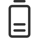 иконка battery vertical medium, battery, батарея, vertical, medium