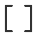иконки brackets square, brackets, square
