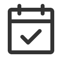 иконки calendar check, calendar, календарь, check, галочка